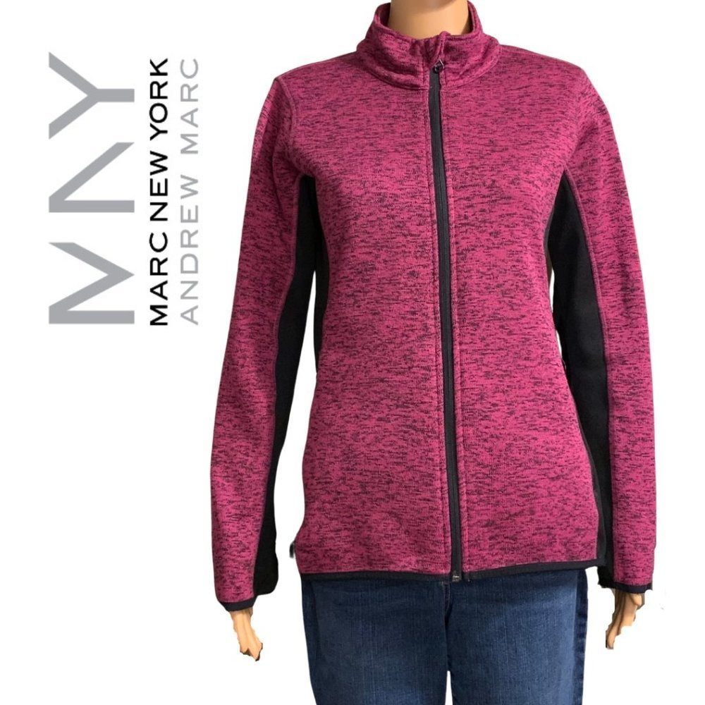 Marc New York by Andrew Marc Zip Jacket in Plum EUC SZ M